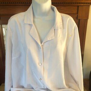 NWOT - White Button Down Blouse from Bedford Fair - Size 18W